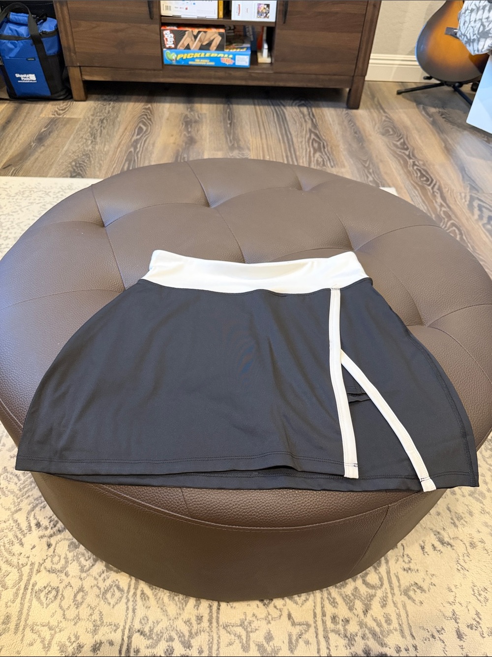 Women's Black Skort with White Trim